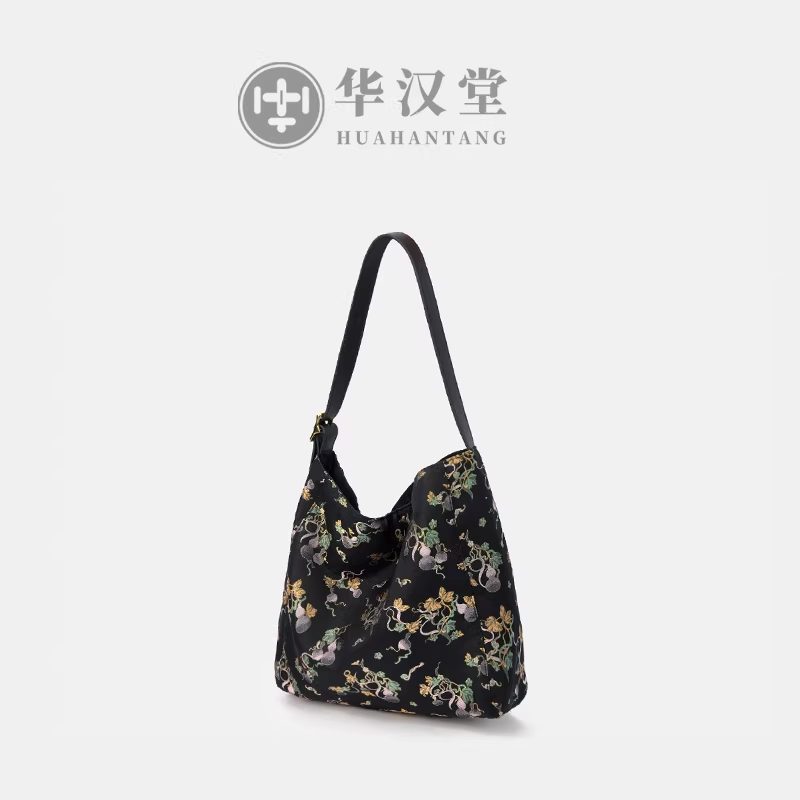 安璟·复古印花腋下包 中号