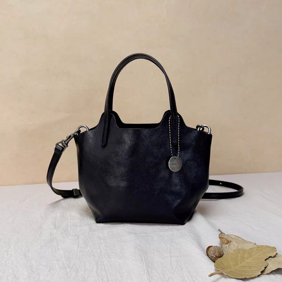 安璟·真皮手提包 中号 通勤 细节 1